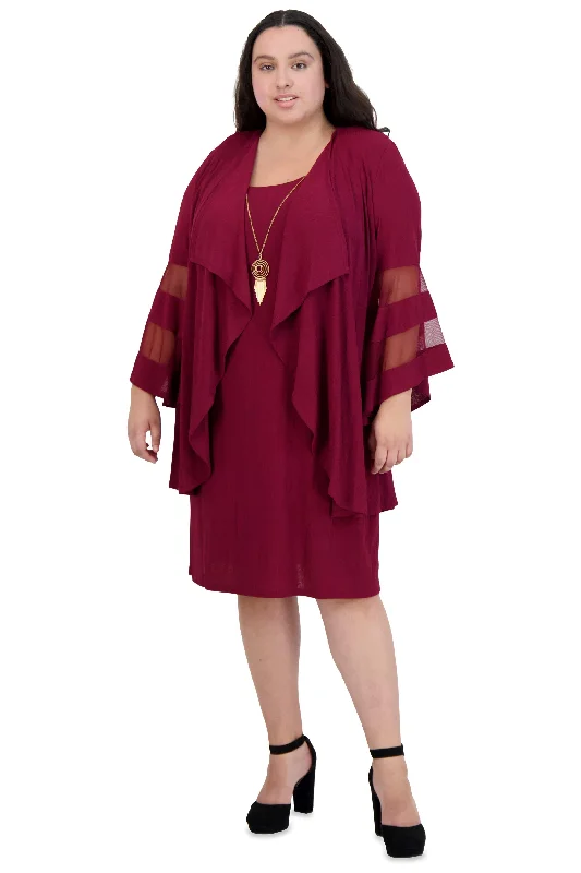 Flash Sale R&M Richards 7994W Short Plus Size Jacket Dress