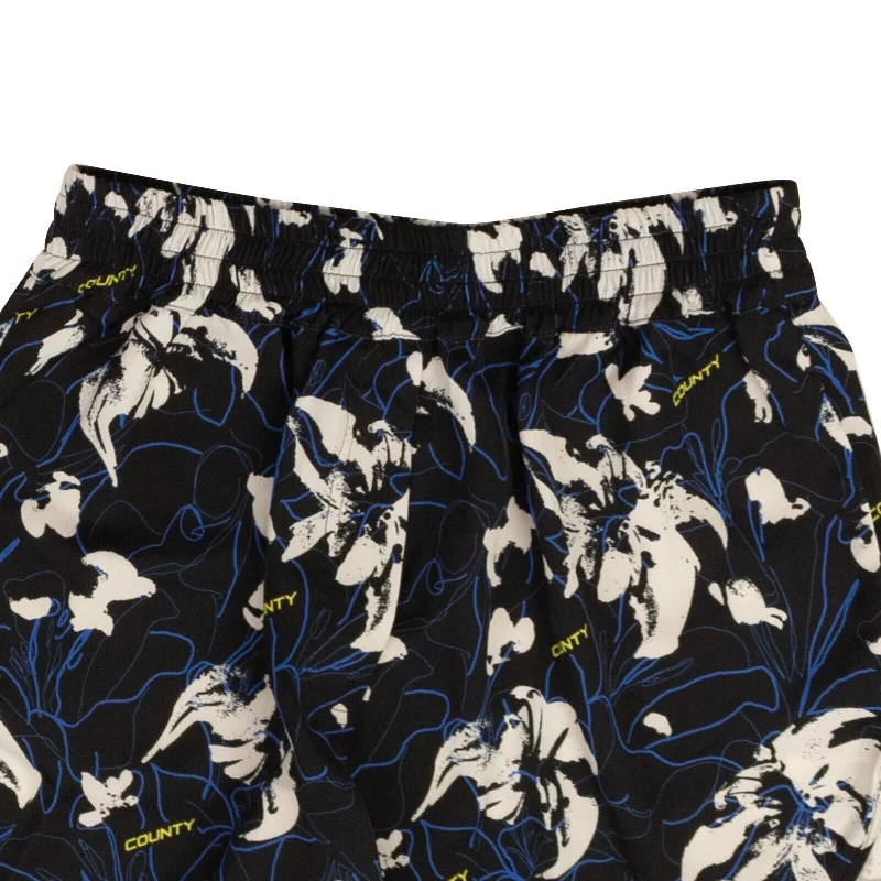 Exquisite Women's Wear Sale Marcelo Burlon County Flowers Boxer Shorts - Black/Blue/White