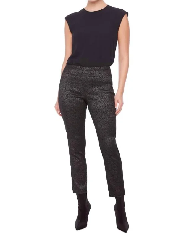 Chic Styles 28" Techno Ankle Pants In Luna