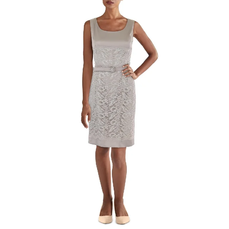 Buy More, Save More Jessica Howard Womens Metallic Lace Sleeveless Cocktail Dress