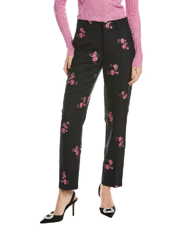 Elegant Contour RED Valentino Wool-Blend Pant