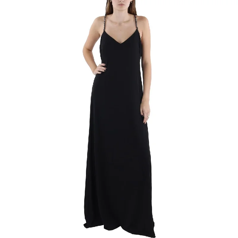 Chic Outfits Lauren Ralph Lauren Womens Chain Sleeveless Evening Dress