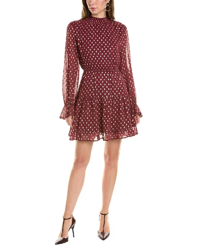 New Season Fashion Preview Sale Emmie Rose Crimped Crepe Mini Dress