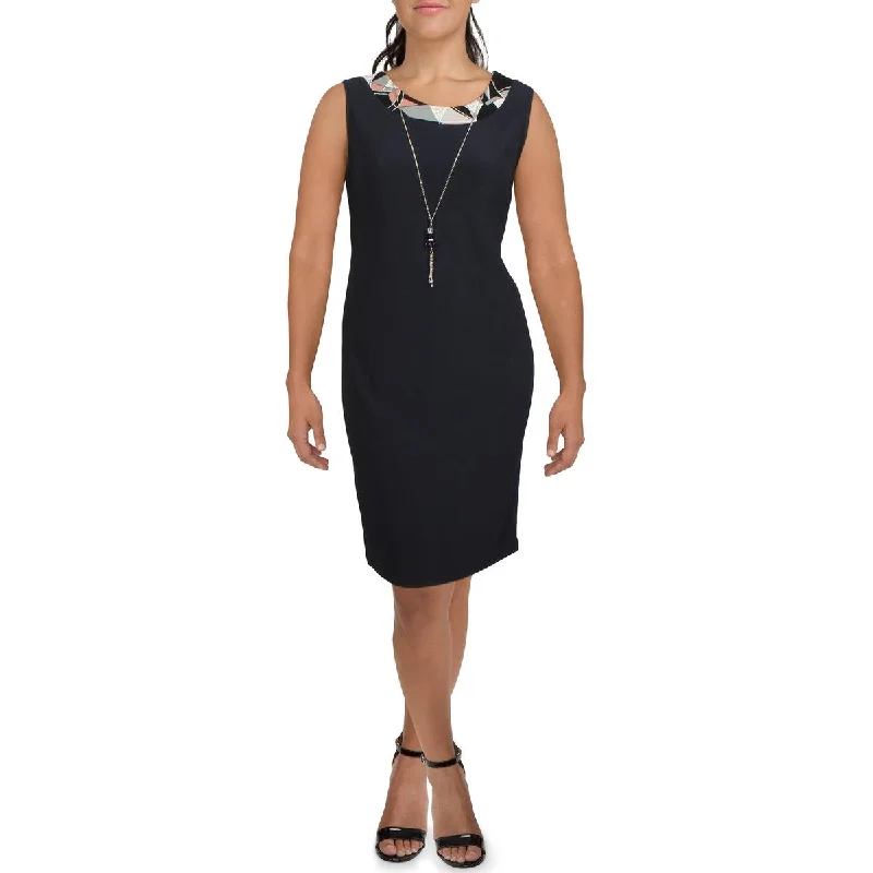 Trendy Threads R&M Richards Womens Knit Sleeveless Sheath Dress