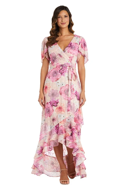 Style Breakthroughs Nightway High Low Floral Petite Dress 22138P