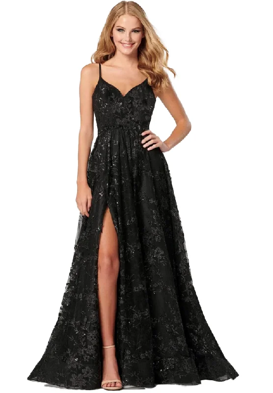 Artful Design 2 - eliza j black sequin embroidered ball gown