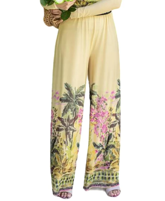 Comfort Centric Apparel Palms Pull On Trousers In Multi