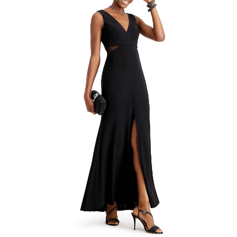 Limited - Time Bundle X by Xscape Womens Petites Mesh Inset Sleeveless Evening Dress