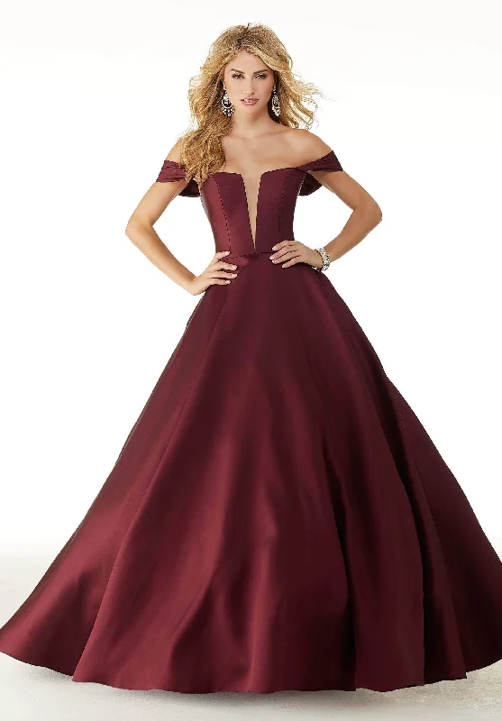 Limited Stock, Big Sale Mori Lee - Drape Off-Shoulder Larissa Satin 43041