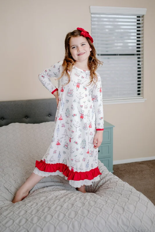 Casual Weekend Relaxed Style CHRISTMAS BALLERINA NIGHTGOWN