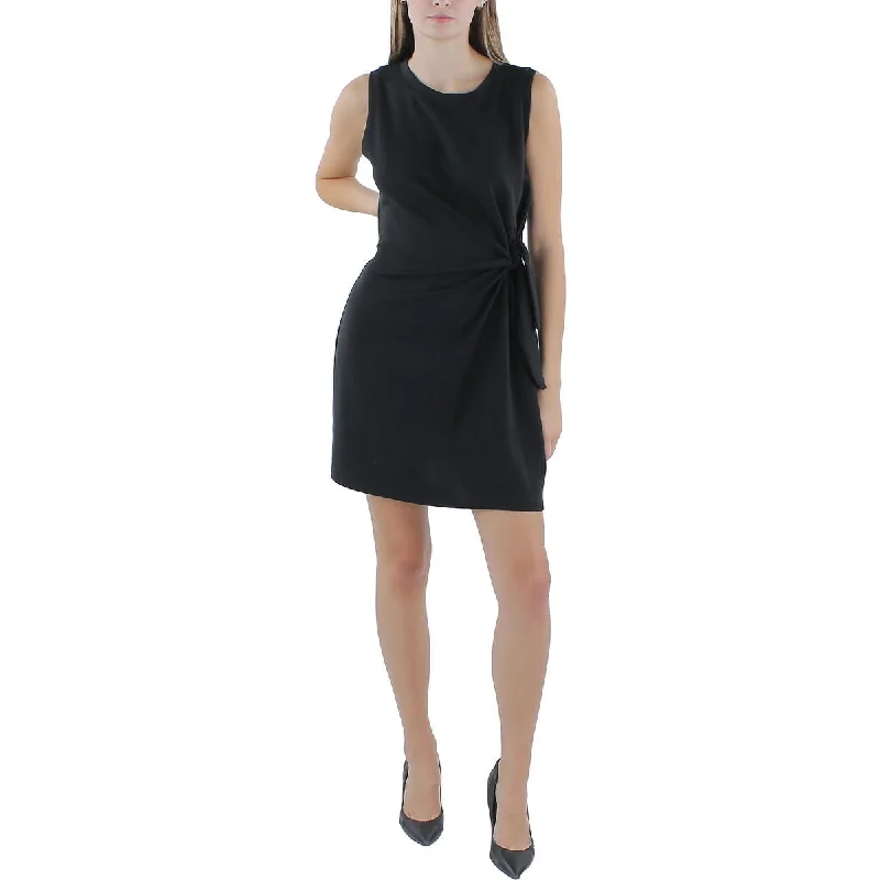 Exclusive Designer Collection Cable & Gauge Womens Knot Tie Sleeveless Sheath Dress