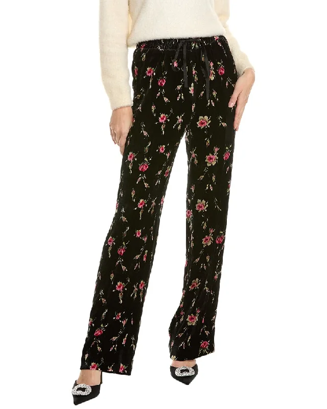 Charming Silhouette RED Valentino Silk-Blend Pant