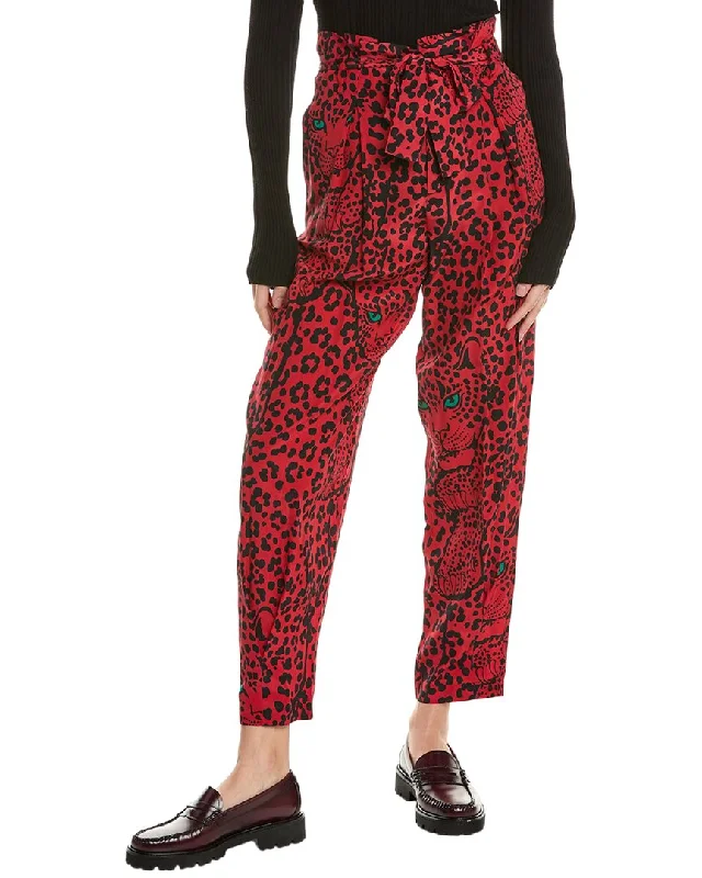 Minimalist Chic RED Valentino Silk Pant