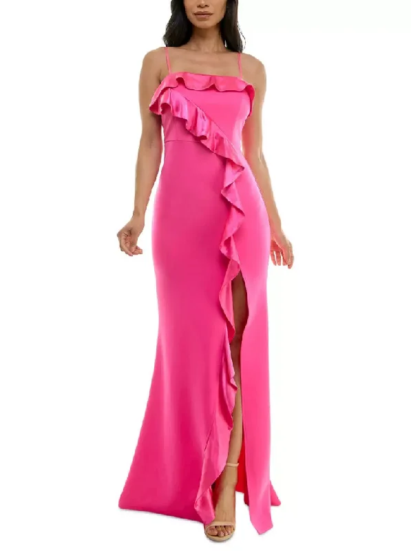 Relaxed Style XS - emerald sundae pink ruffled gown