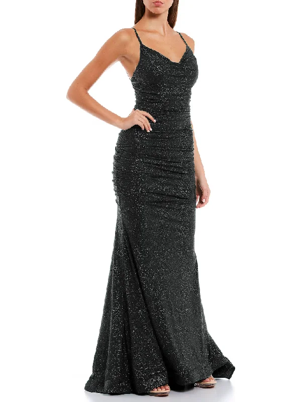 Urban Femme Streetwear 15 - b darlin black glitter ruched mermaid gown