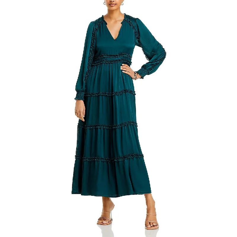 Eclectic Style Wardrobe Koko + Mason Womens Satin Long Maxi Dress