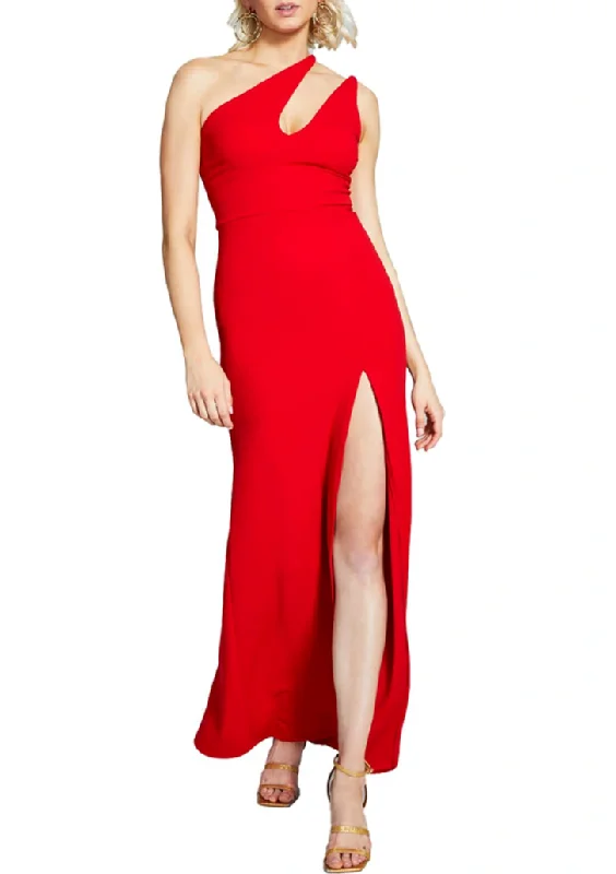 Relaxed Style 0 - b darlin red one shoulder gown