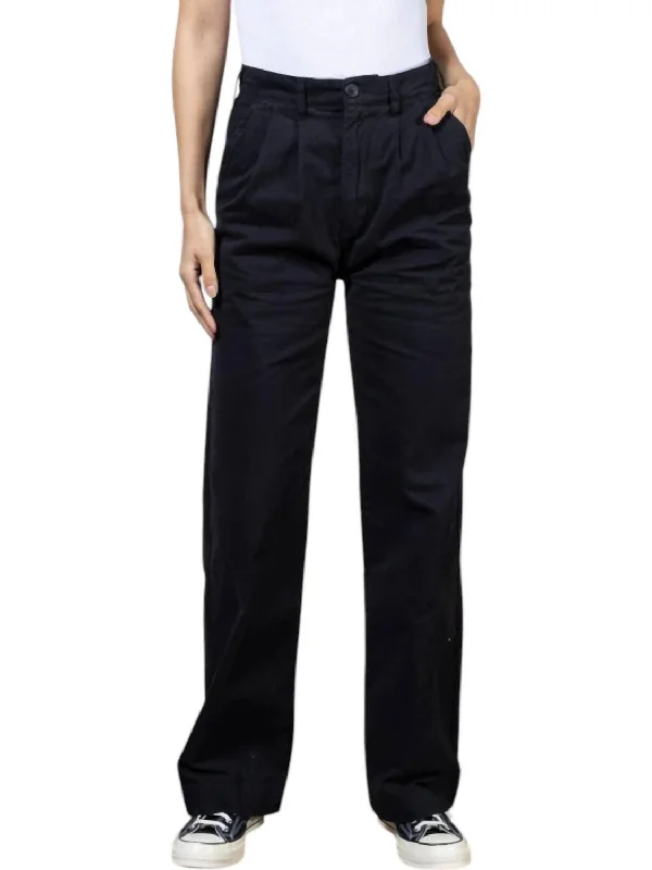 Luxury Comfort Ellery High Rise Wide Leg Trouser In Black