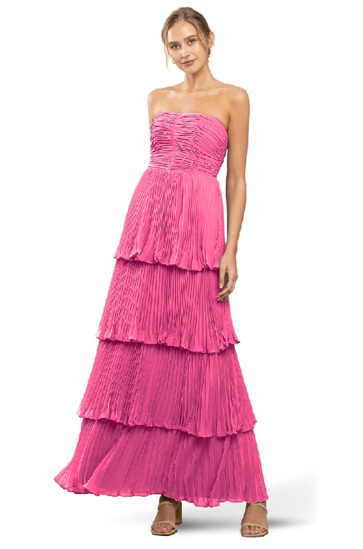 Score Big On Glamorous Red - Carpet Styles 14 - ssb hot pink tiered chiffon gown