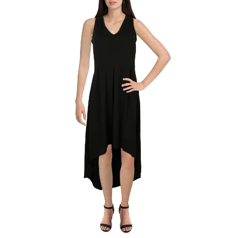 Classic Timeless Elegant Style 24seven Comfort Apparel Womens Knit Sleeveless Fit & Flare Dress