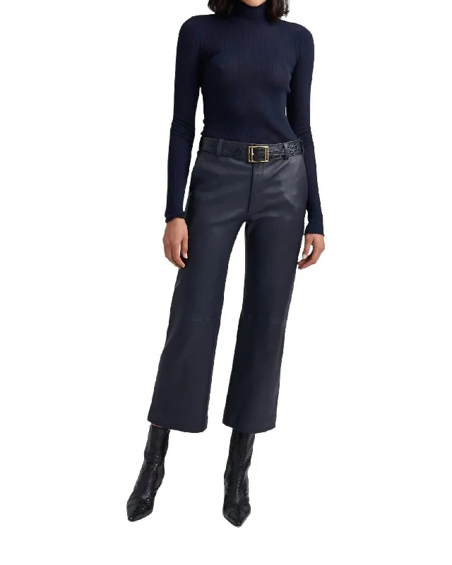 Save Big Cropped Baggy Lowrise Trousers In Navy