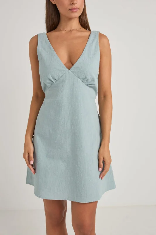 Huge Markdowns Rhythm Harper Mini Dress - SEAFOAM