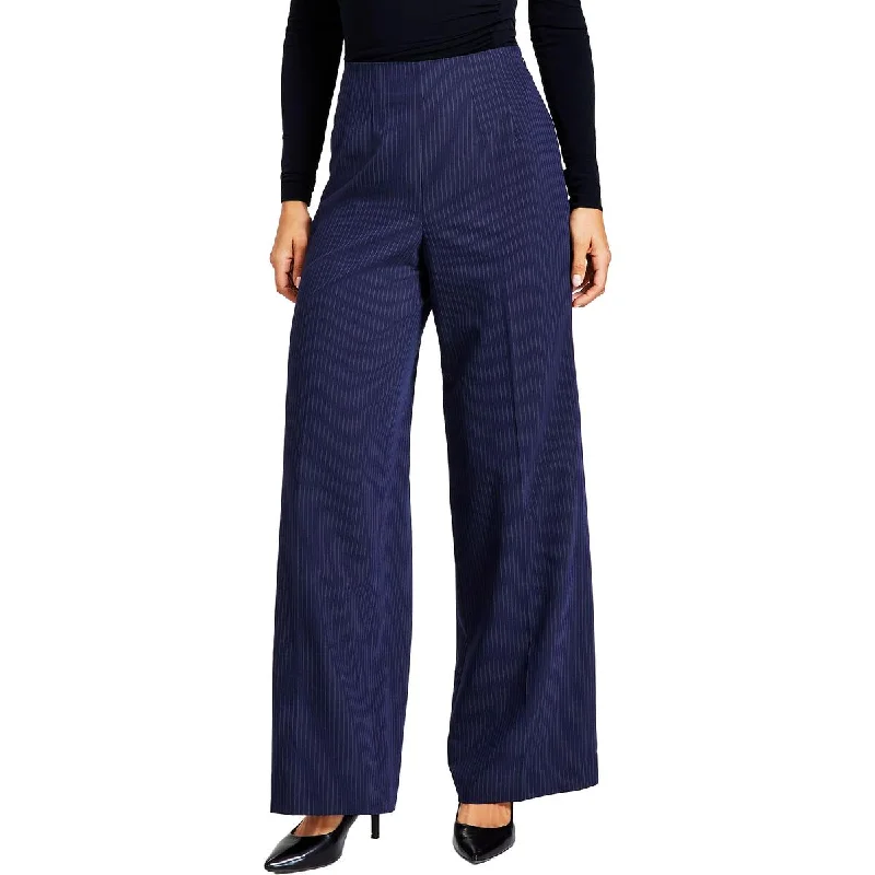 Imeless Style Womens Wide Leg Pin Strip Wide Leg Pants