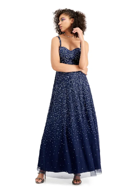 Premium Fashion 5 - trixxi navy glitter dot gown