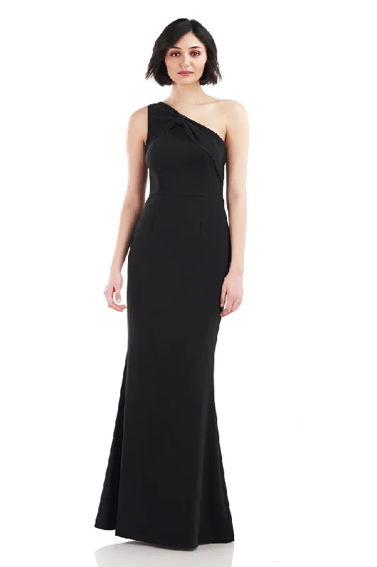 Elegant Clothing 8 - js collections black one shoulder fitted gown