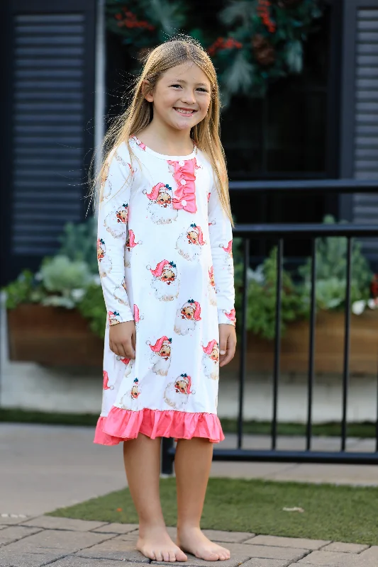 Stylish Looks SANTA NIGHTGOWN - PINK