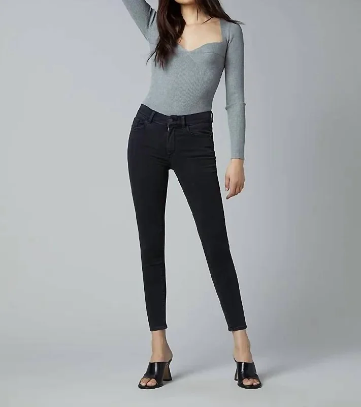 Trend Leading Collection Florence Skinny: Mid Rise Instasculpt Ankle In Eclipse (Ultimate)