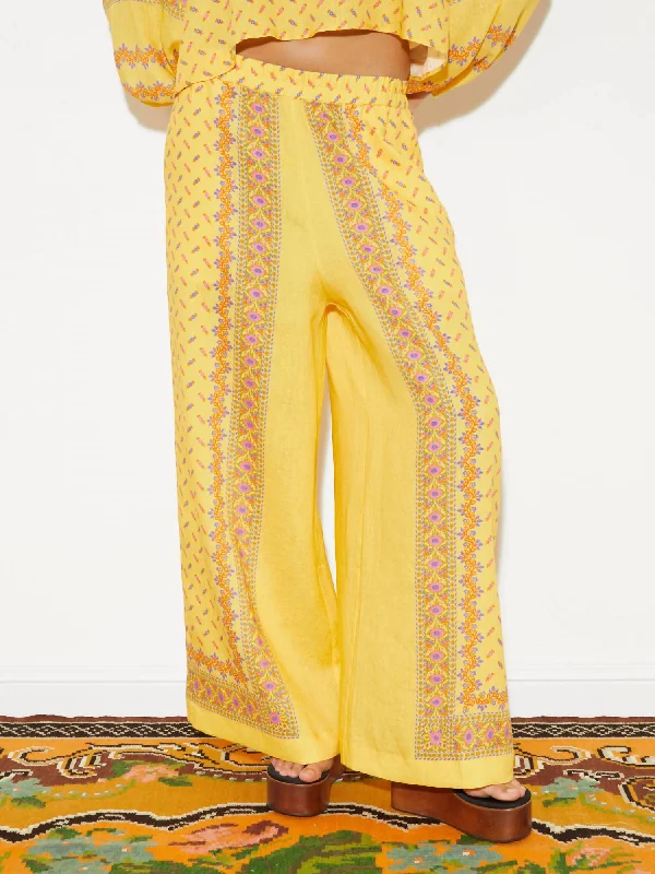 Sale Event, Prices Rock Bon Bon Wide Leg Pant In Banane