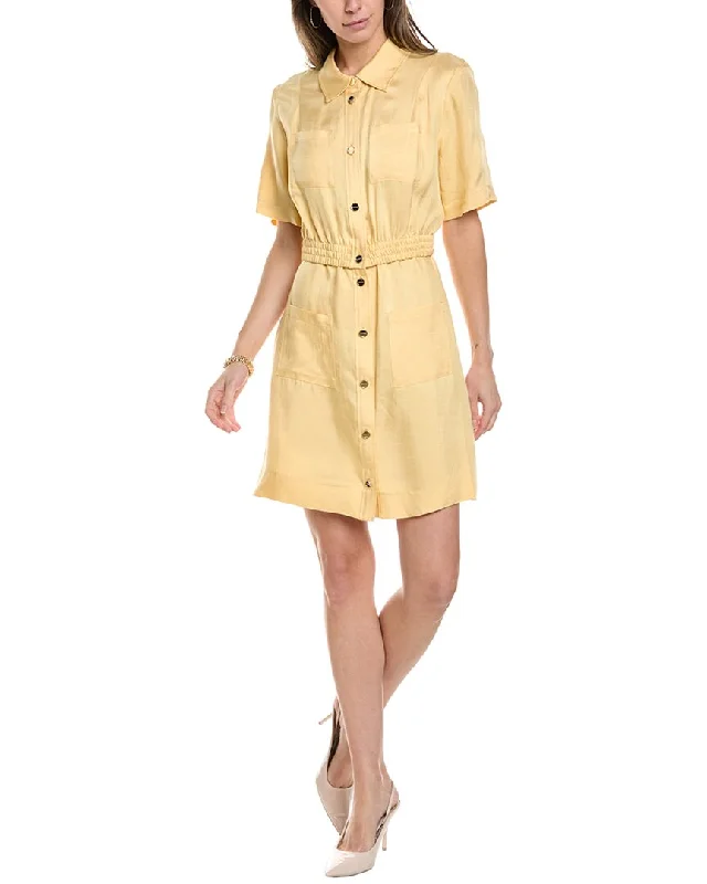 The Latest Trends Sandro Linen-Blend Mini Dress