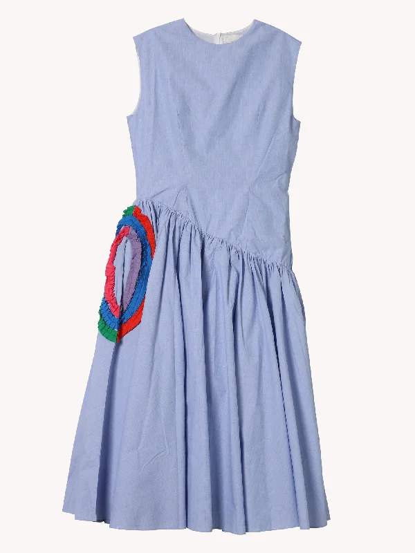 Save On Inspired Styles SLEEVELESS DRESS WITH HAND EMBROIDERED DETAIL