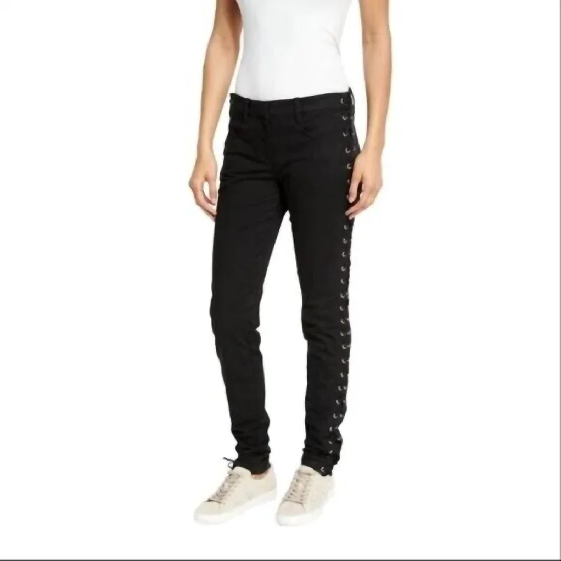 Minimalist Office - Ready Style Women's Dent Pants In Black