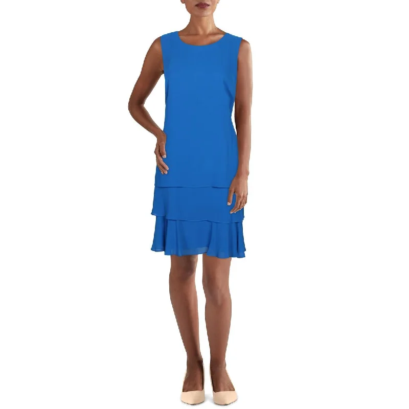 Fashion Forward Lauren Ralph Lauren Womens Tiered Sleeveless Tunic Dress