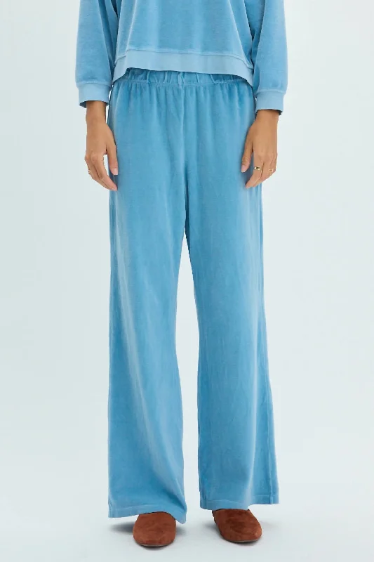 New Arrivals Lux Jersey Tracker Pants In Sky Blue