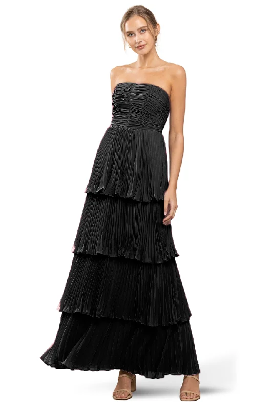 Limited Quantities 4 - ssb black tiered chiffon gown