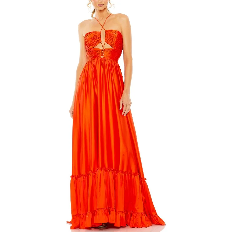 Buy More, Save More Mac Duggal Womens Satin Ruched Evening Dress