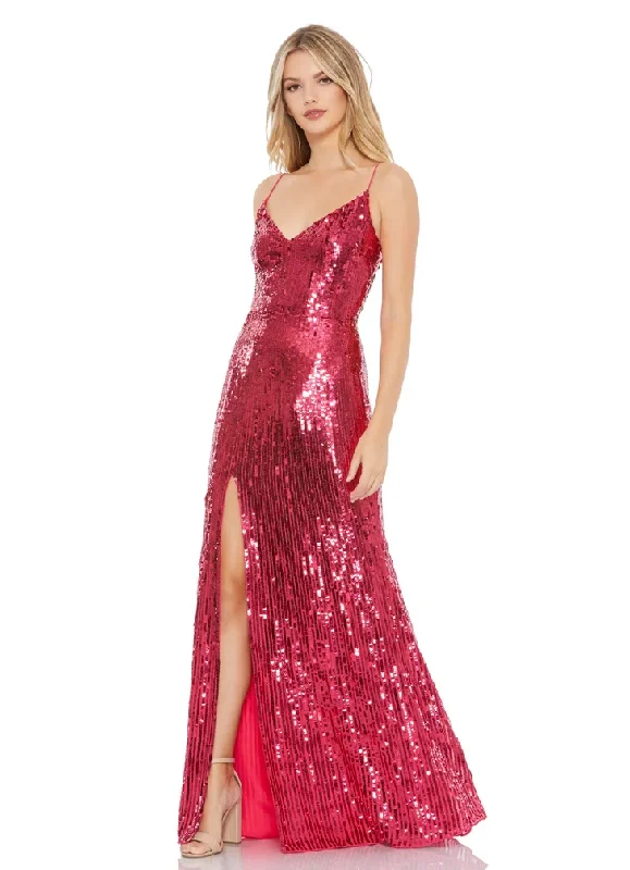 Dreamy Aesthetic 8 - mac duggal hot pink sequin fitted gown