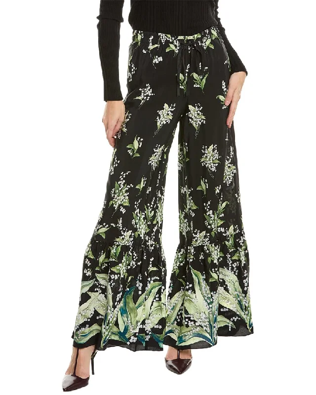 Feminine Grace RED Valentino Silk Pant