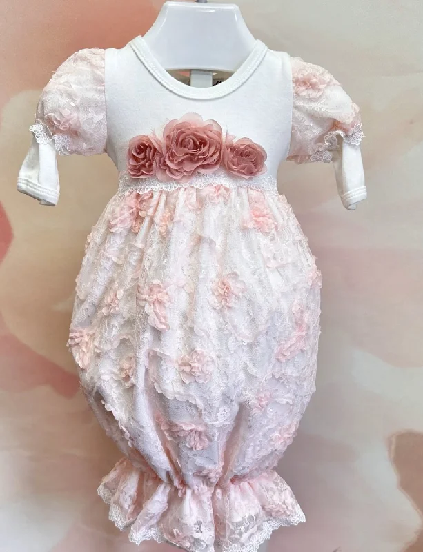 Season Sale Mauve Rose Baby Gown