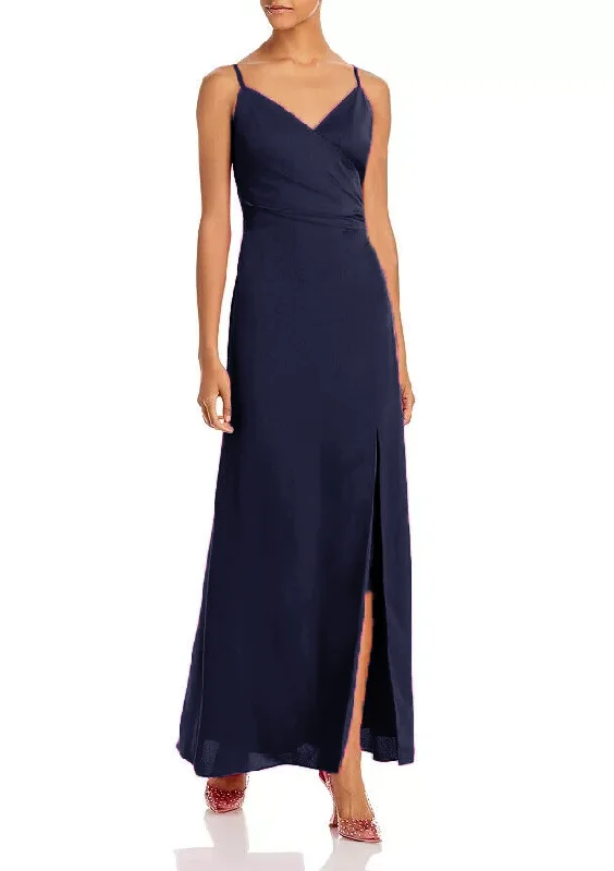 Stylish Women's Apparel 16 - aqua navy back bow gown