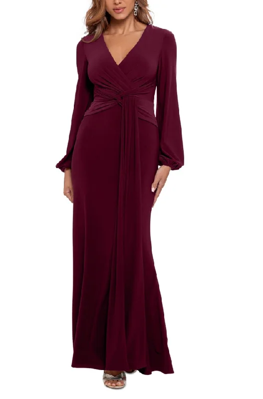 Save On Inspired Styles 8 - betsy & adam long sleeve red draped gown