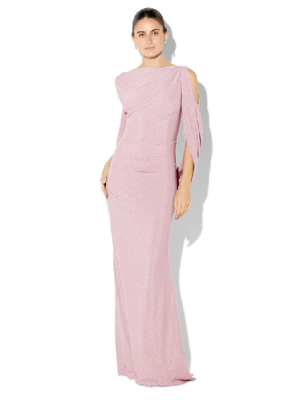 Mother's Day Special Peta Pink Lurex Gown