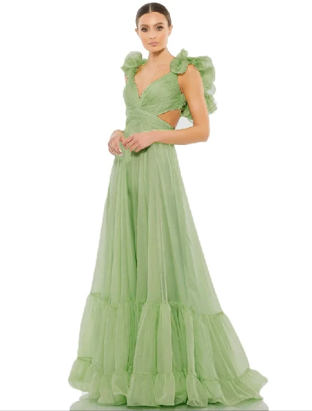 Bold Fashion 4 - ssb sage green chiffon cutout gown