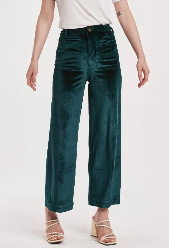 Fashion Forward Anahi Wide Leg Pants In Clover