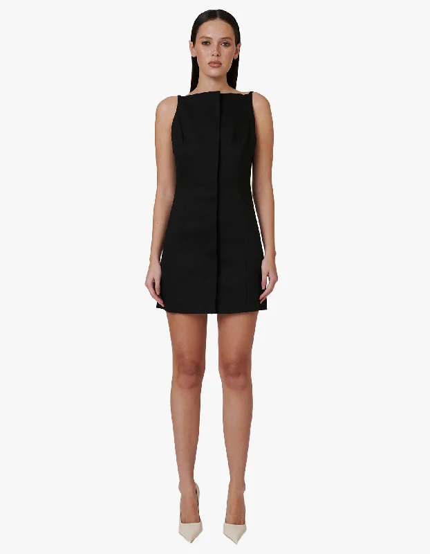 Break Fashion Norms Taylor Mini Dress - Black