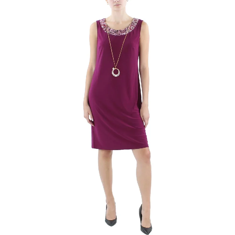 Limited Stock, Big Sale R&M Richards Womens Sleeveless Knee-Length Shift Dress