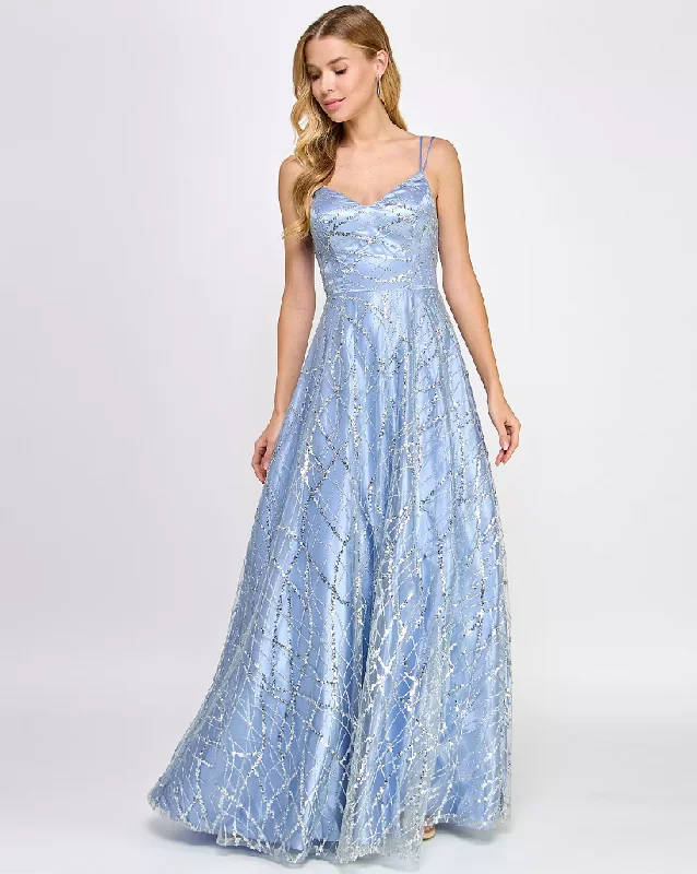 Luxe Layering 3 - say yes to the prom periwinkle sequin embellished ball gown